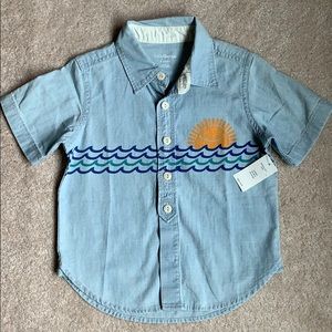 3/$20 Baby Gap Short Sleeve Button Up - 2T